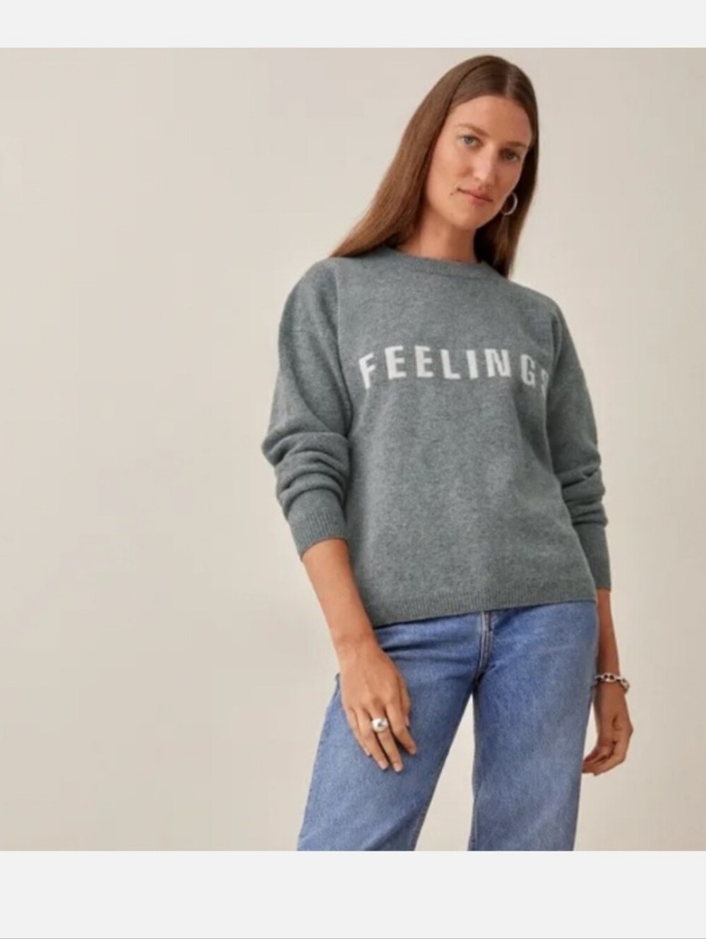 REFORMATION FEELINGS SWEATER